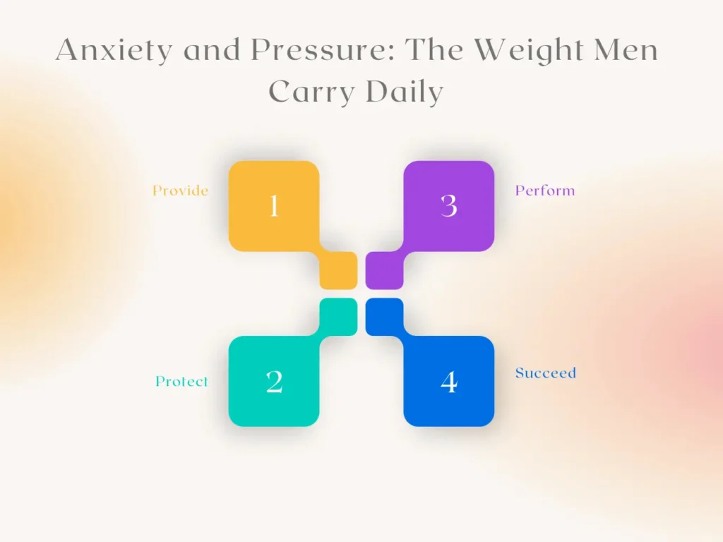 Anxiety and Pressure The Weight Men Carry Daily